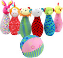 bowlingset junior 6 x 19 cm katoen 7-delig