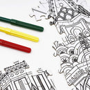 kleurpuzzel architectuur 70 x 50 cm wit 506-delig