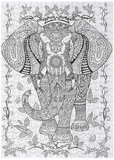 legpuzzel olifant DIY 70 x 50 cm 506-delig