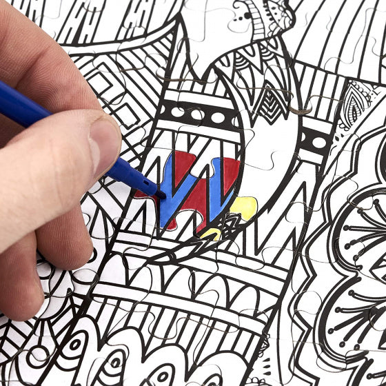 legpuzzel olifant DIY 70 x 50 cm 506-delig