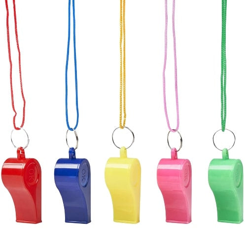 voetbalfluitje junior 5 x 2 cm 60 stuks