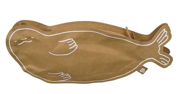 etui Seal 27,5 cm gerecycled papier bruin