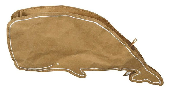 etui Whale 27,5 cm gerecycled papier bruin