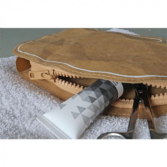 etui Whale 27,5 cm gerecycled papier bruin