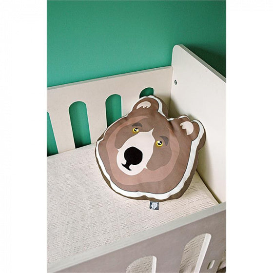 sierkussen Brown Bear junior 40 x 40 cm textiel bruin