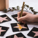 glazen Hollywood sterren set van 6