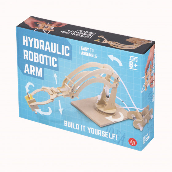 zelfbouwkit Hydraulic Robotic Arm hout junior 3-delig