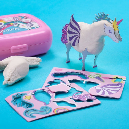 kleiset maak je eigen eenhoorn meisjes klei wit/roze