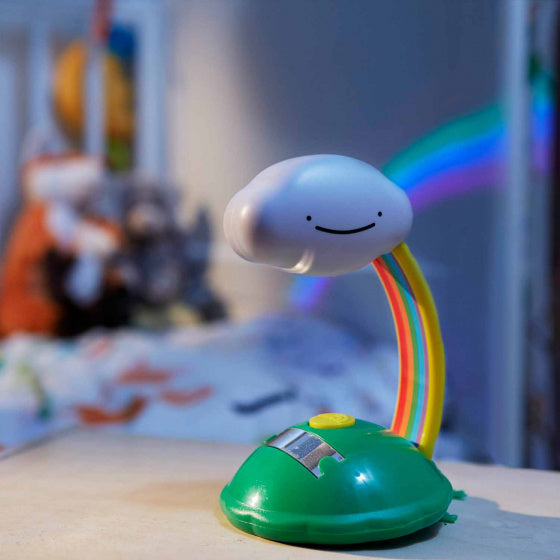 led-projector USB/batterij regenboog 16,5 cm PVC