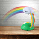 led-projector USB/batterij regenboog 16,5 cm PVC