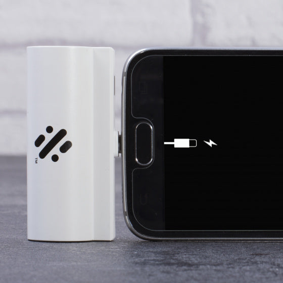 Mini-noodoplader voor iPhone wit