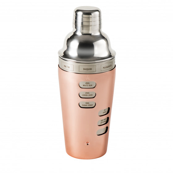 recept cocktailshaker 750 ml koper 8.5 x 24 x 8.5 cm
