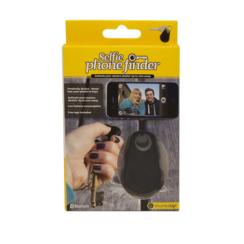 sleutelhanger Selfie bluetooth 9 x 15 cm zwart