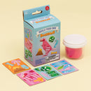 knutselset Vorm je eigen dinosaurus 7 cm roze