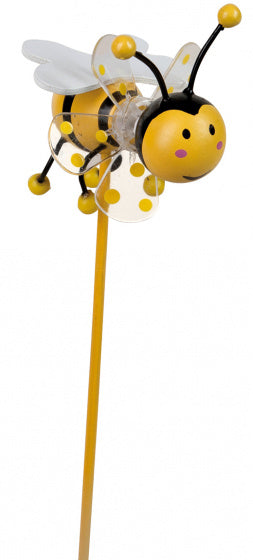 windmolen honingbij junior 26,5 cm hout geel/zwart