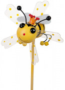 windmolen honingbij junior 35,5 cm hout geel/zwart