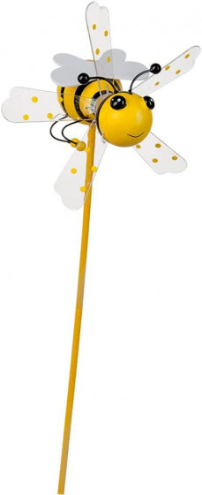 windmolen honingbij junior 48,5 cm hout geel/zwart