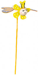 windmolen vlinder junior 48,5 cm hout geel