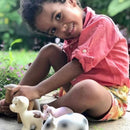 bijt- en badspeeltje met rammelaar biggetje 12 cm