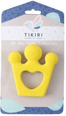 bijtring kroon 10 cm geel