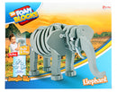 Toi-toys 3D Puzzel Olifant Junior 31,5 Cm Foam Grijs 75-delig