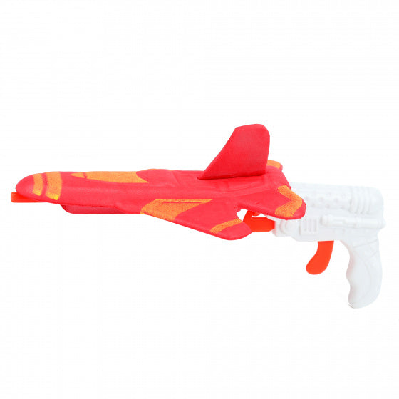 afschietvliegtuig Air junior 10 cm foam rood