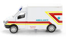 ambulance Emergency Series 16 x 7 cm die-cast wit