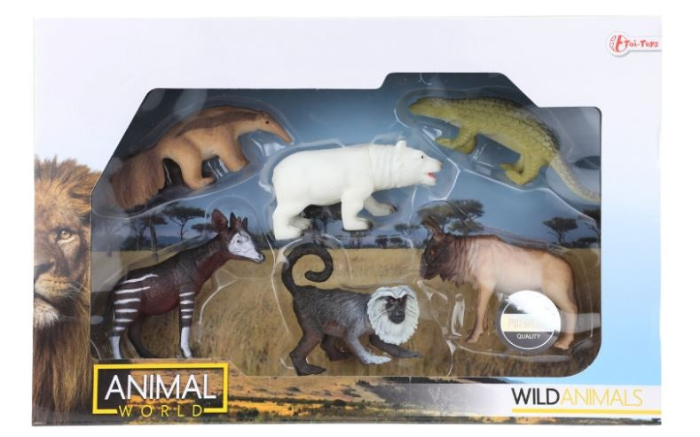 Animal World Wilde dieren 6 stuks
