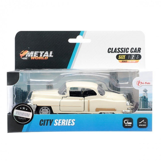 auto Classic junior 12 x 6,5 cm diecast pullback beige