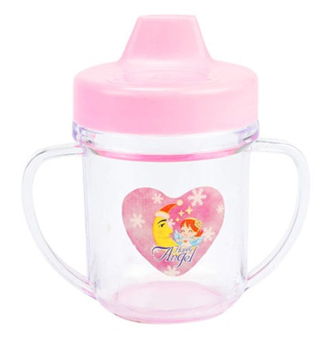 babypop Beau tuitbeker junior 30 cm roze 2-delig