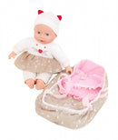 Lovely Baby Babypop met Reiswieg, 32cm