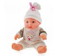 Baby Beau Babypop met Muts, 23cm