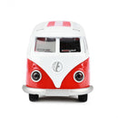 bus Austria retro 12 x 5 x 5,5 cm staal rood/wit