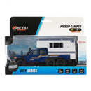 camper junior 19,5 x 14 cm diecast pullback wit/blauw