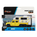 camper junior 19,5 x 14 cm diecast pullback wit/geel