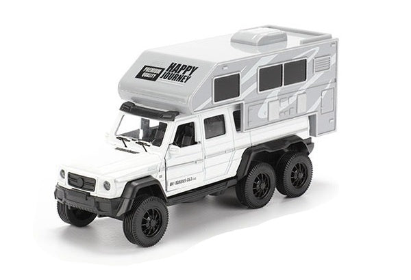 camper junior 19,5 x 14 cm diecast pullback wit/grijs