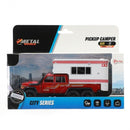 camper junior 19,5 x 14 cm diecast pullback wit/rood