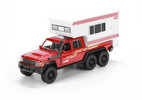 camper junior 19,5 x 14 cm diecast pullback wit/rood