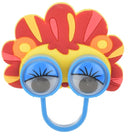 dierenring met wiebelogen blauw 6 cm