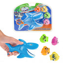 duikhaai 12 cm blauw 5-delig