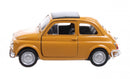 Fiat 500 geel 11 cm