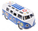 FlowerPower Die-cast bus blauw