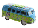 FlowerPower Die-cast bus groen/blauw
