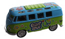 FlowerPower Die-cast bus groen/blauw