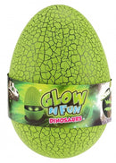 glow in the dark dinosaurus skelet in ei groen
