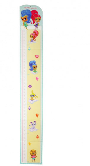 groeimeter Shimmer & Shine meisjes 60-150 cm blauw