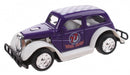 Hot Rod wagen Pull Back diecast 9 cm paars