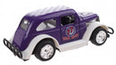 Hot Rod wagen Pull Back diecast 9 cm paars