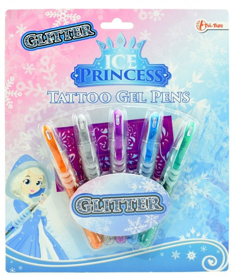Ice princess tattoo gelpennen 5-delig
