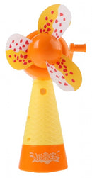 handventilator met water - ijsje 18 cm geel